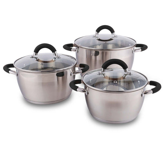 Batería 3 piezas  Acero Inoxidable Home Elements